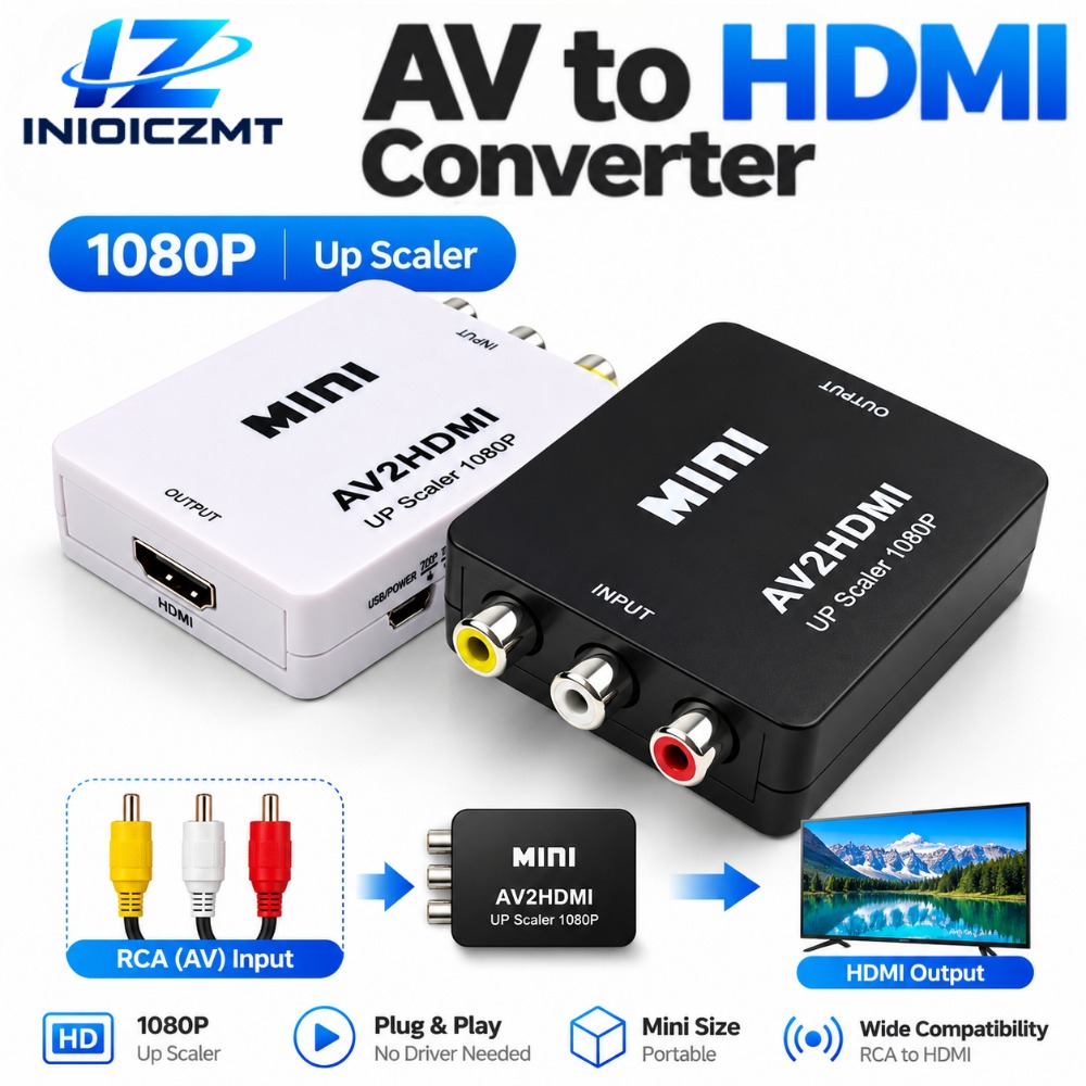 Retro Gaming Kiosk - Convertidor de RCA AV a HDMI