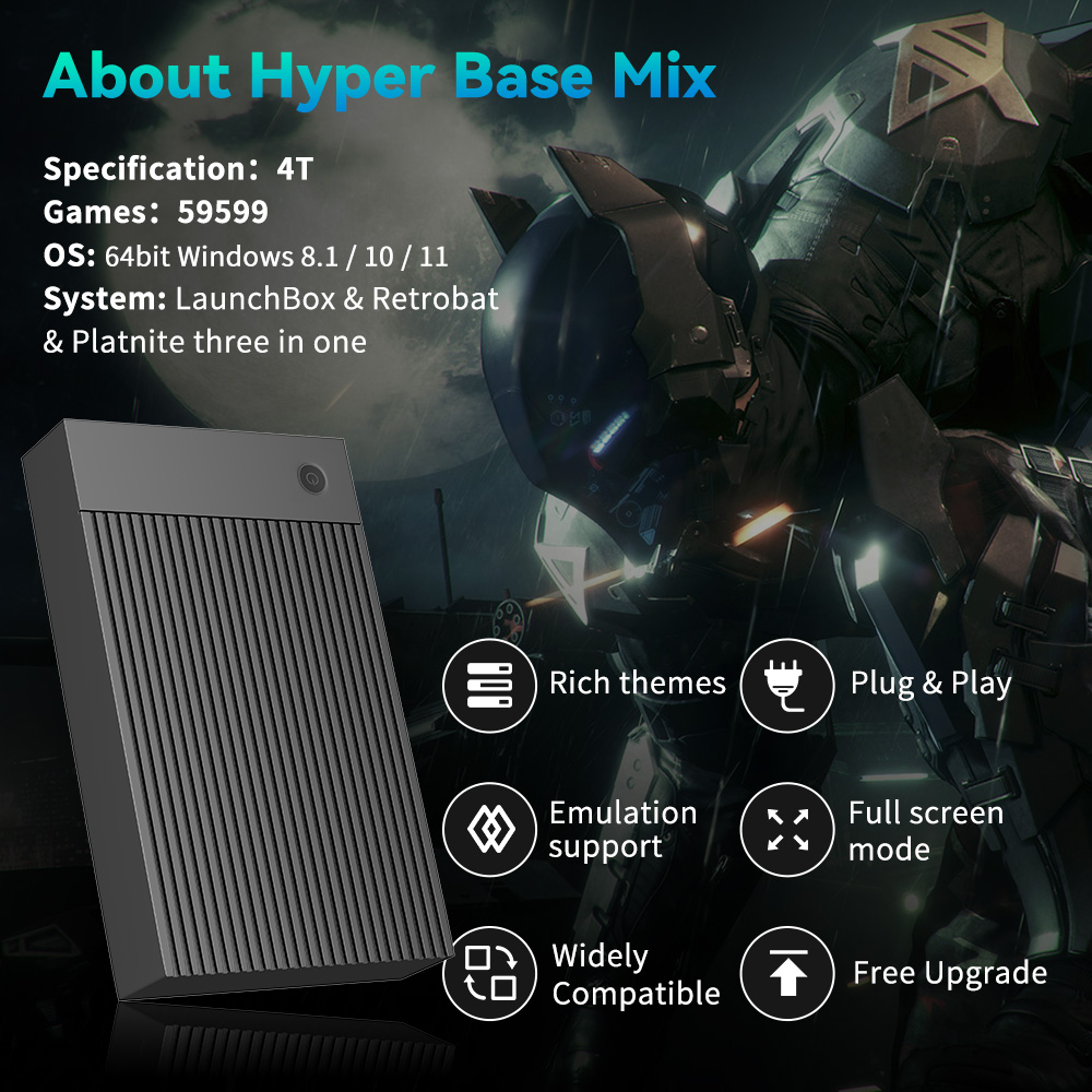 Hyper Base Mix 4TB, Consola de - Retro Gaming Kiosk reseña y precio