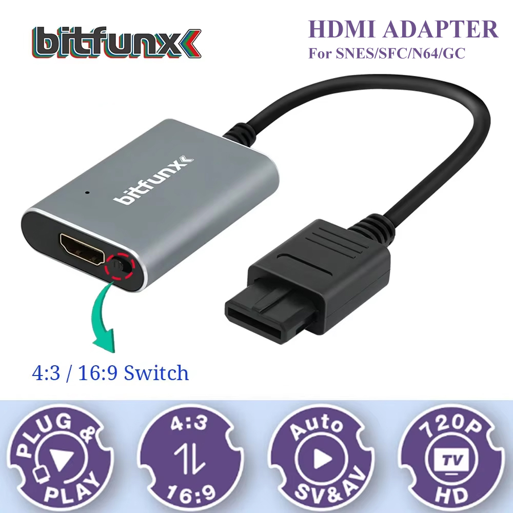 Adaptador Bitfunx 720P Svideo/ - Retro Gaming Kiosk reseña y precio
