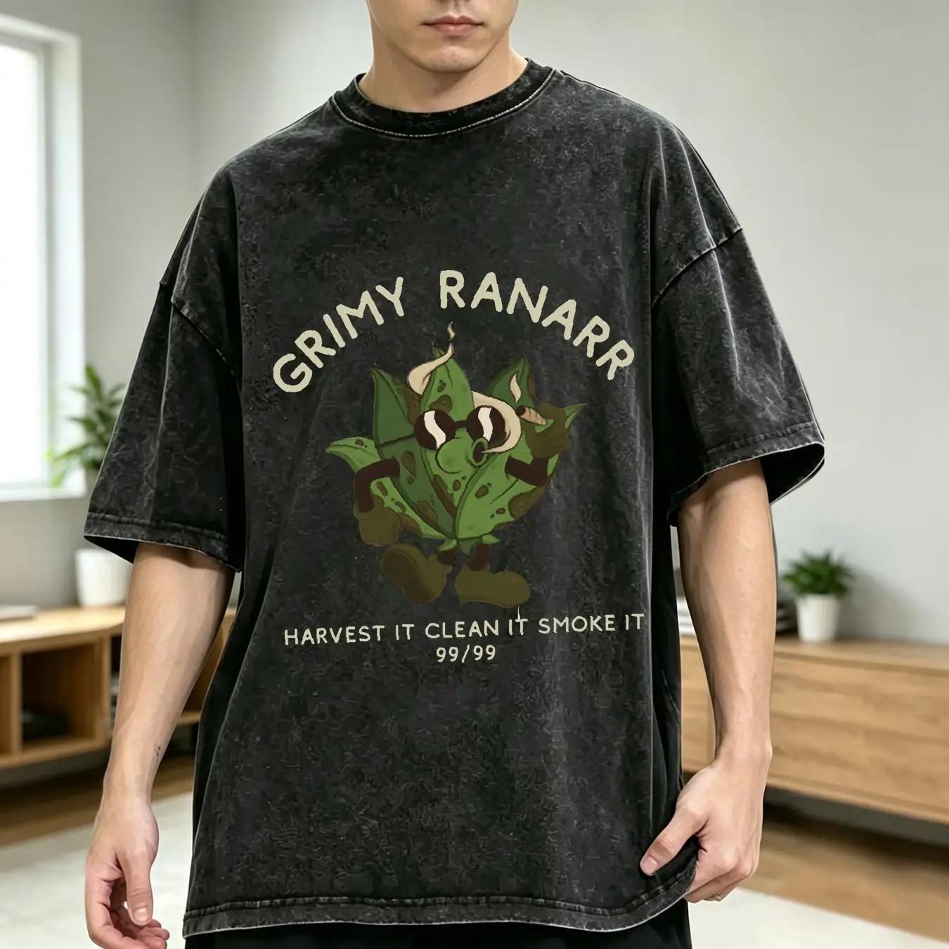 Camiseta lavada Grimy Ranarr C - Retro Gaming T Shirt reseña y precio