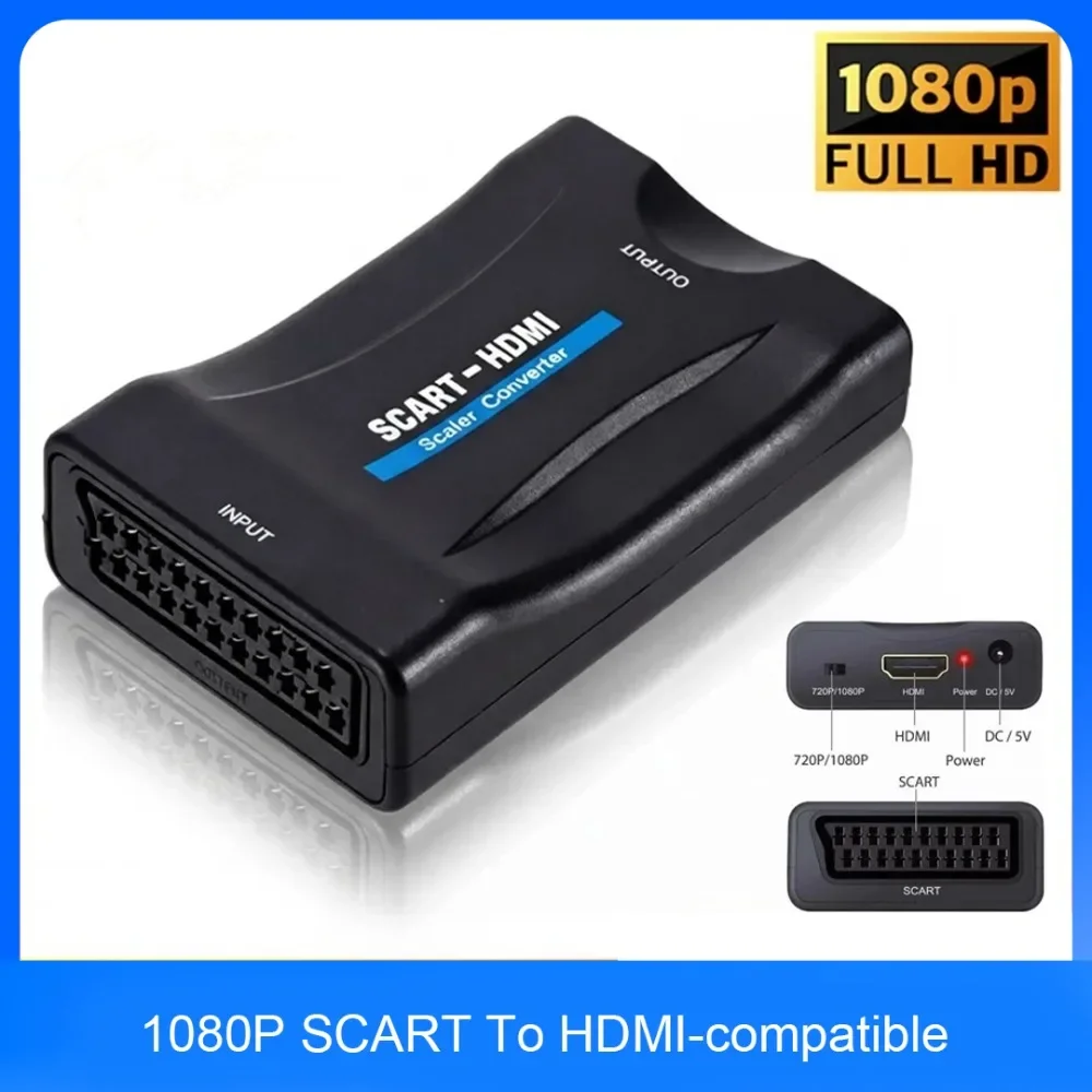 Adaptador convertidor de SCART - Scart To Hdmi reseña y precio